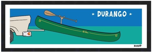 TAILGATE OLD TOWN CANOE GREM DURANGO | CANVAS| ILLUSTRATION | 1:3 RATIO