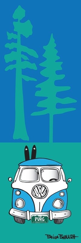 SIMPLE SKI BUS GRILL PINES PURG | CANVAS | 1:3 RATIO | LIFESTYLE | ILLUSTRATION
