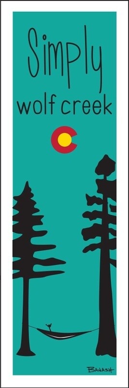SIMPLY WOLF CREEK HAMMOCK SHAKA | CANVAS| ILLUSTRATION | 1:3 RATIO