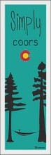 SIMPLY COORS HAMMOCK SHAKA | LOOSE PRINT | ILLUSTRATION | 1:3 RATIO