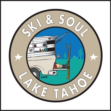 SKI & SOUL LAKE TAHOE TAILGATE SKI SHACK GREM ROUND | LOOSE PRINT | 1:1 RATIO | LIFESTYLE | ILLUSTRATION