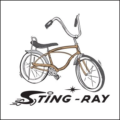 SCHWINN STING RAY | LOOSE PRINT | 1:1 RATIO | LIFESTYLE | ILLUSTRATION