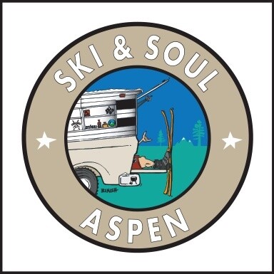 SKI &amp; SOUL ASPEN TAILGATE SKI SHACK GREM ROUND | LOOSE PRINT | 1:1 RATIO | LIFESTYLE | ILLUSTRATION, Size: 6x6