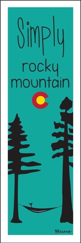 SIMPLY ROCKY MOUNTAIN HAMMOCK SHAKA | LOOSE PRINT | ILLUSTRATION | 1:3 RATIO