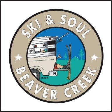 SKI &amp; SOUL BEAVER CREEK TAILGATE SKI SHACK GREM ROUND | LOOSE PRINT | 1:1 RATIO | LIFESTYLE | ILLUSTRATION