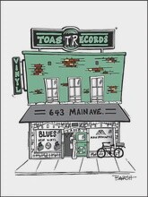 TOAST RECORDS DURANGO | CANVAS | ILLUSTRATION | 3:4 RATIO
