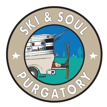 SKI &amp; SOUL PURGATORY TAILGATE SKI SHACK GREM ROUND | LOOSE PRINT | 1:1 RATIO | LIFESTYLE | ILLUSTRATION