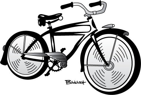 VINTAGE SCHWINN | LOOSE PRINT | 3:4 RATIO | LIFESTYLE | ILLUSTRATION