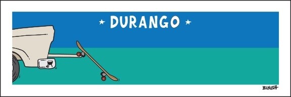 TAILGATE SKATEBOARD DURANGO | LOOSE PRINT | 1:3 RATIO | LIFESTYLE | ILLUSTRATION