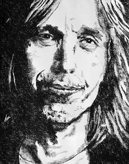 ROCK N&#39; ROLL NO. 4 | LOOSE PRINT | CHARCOAL | 3:4 RATIO