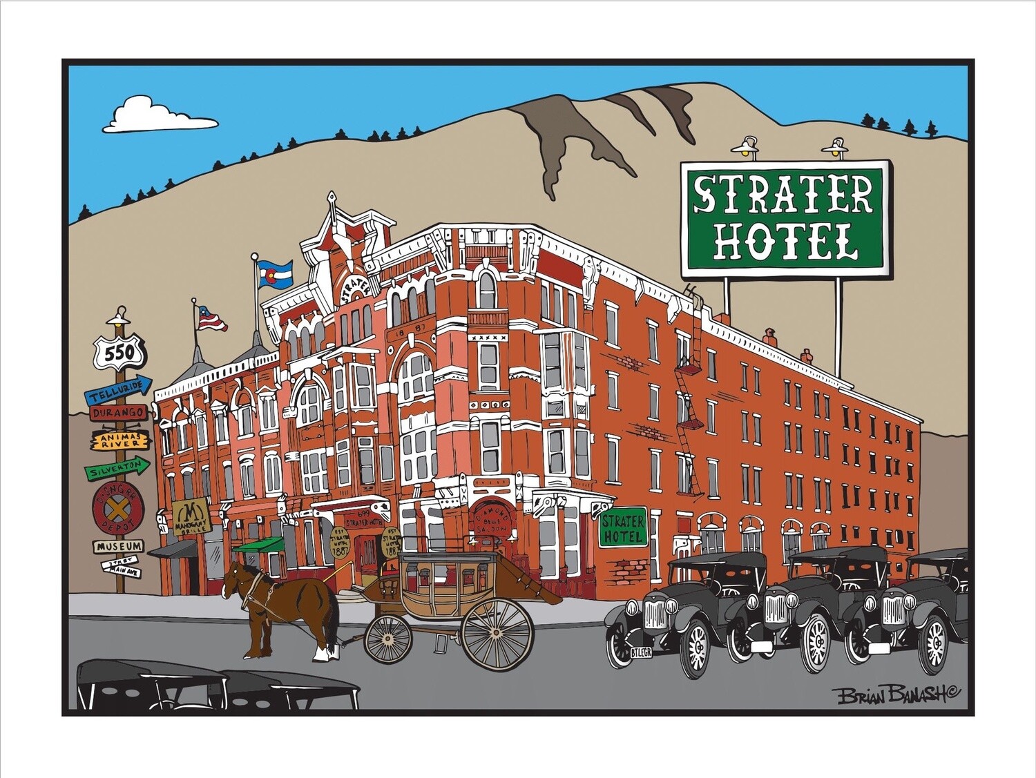 THE STRATER HOTEL | CANVAS | ILLUSTRATION | 3:4 RATIO