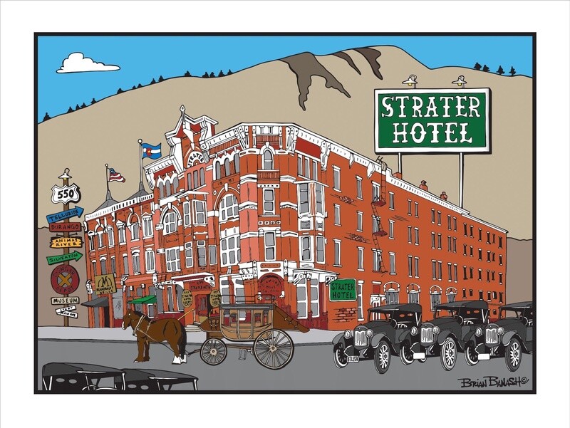 THE STRATER HOTEL | CANVAS | ILLUSTRATION | 3:4 RATIO