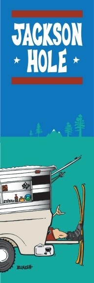SKI SHACK TAILGATE GREM JACKSON HOLE | LOOSE PRINT | 1:3 RATIO | LIFESTYLE | ILLUSTRATION