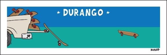 TAILGATE SKATEBOARDS DURANGO | LOOSE PRINT | 1:3 RATIO | LIFESTYLE | ILLUSTRATION