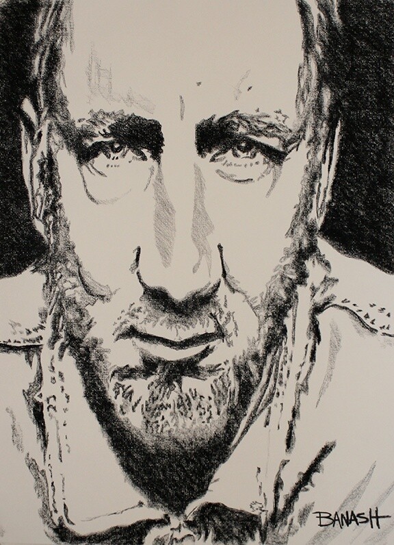 PETE TOWNSHEND | LOOSE PRINT | BLUES | 3:4 RATIO | CHARCOAL | ROCK N’ ROLL