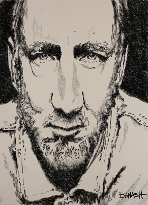 ROCK N&#39; ROLL NO. 12 | LOOSE PRINT | CHARCOAL | 3:4 RATIO
