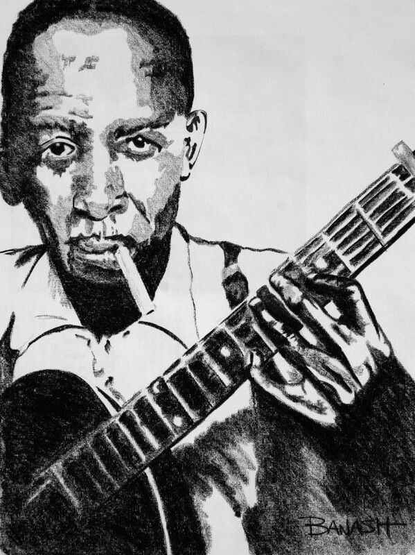 DELTA BLUES NO. 12 | CANVAS | CHARCOAL | 3:4 RATIO