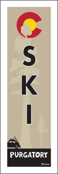 PURGATORY SKI BUG PINE SKI | LOOSE PRINT | 1:3 RATIO | LIFESTYLE | ILLUSTRATION