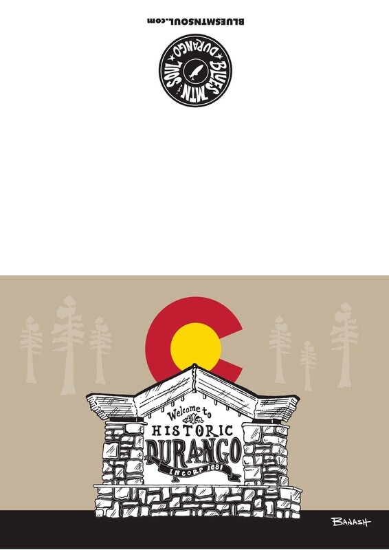 HISTORIC DGO STONE SIGN BLANK CARD