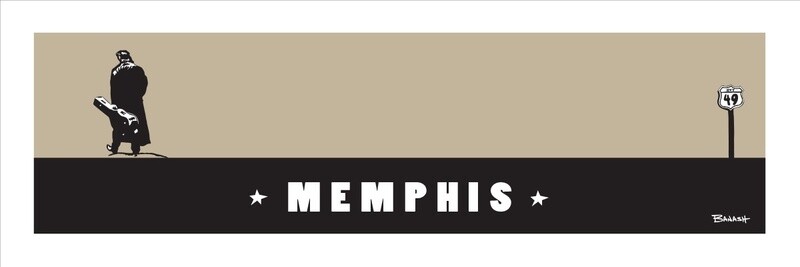 COUNTRY NO. 1 MEMPHIS HWY 49 B/TAN | LOOSE PRINT | ILLUSTRATION | 1:3 RATIO