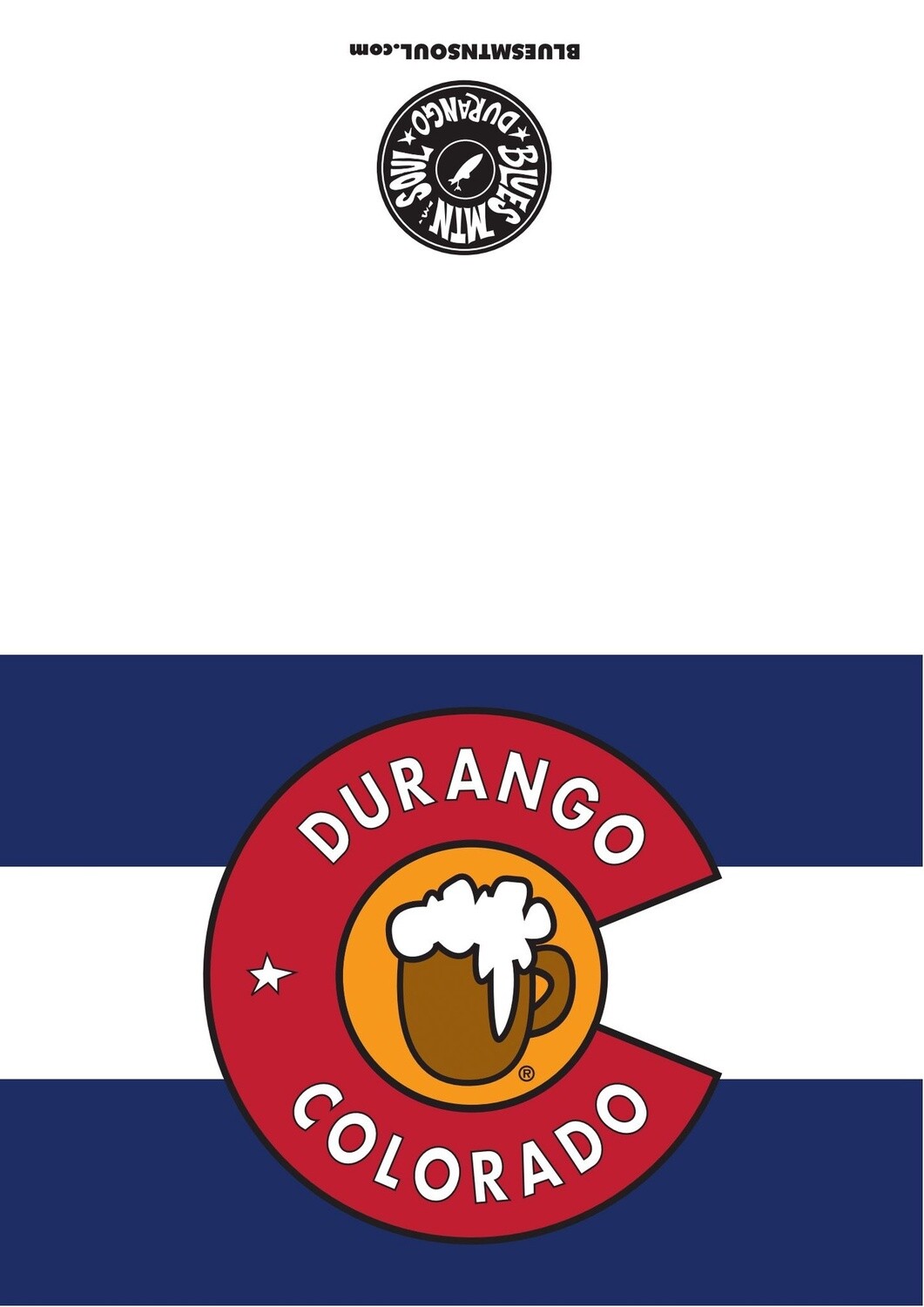 CO LOGO CB CLASSIC MUG LOGO BLUE STRIPES BLANK CARD
