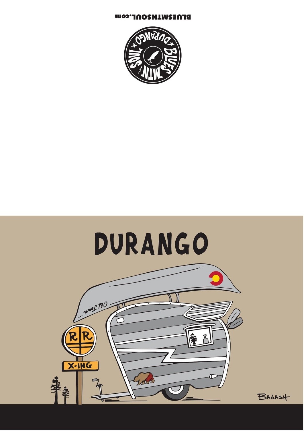 TEAR DROP CAMPER DORY DGO BLANK CARD