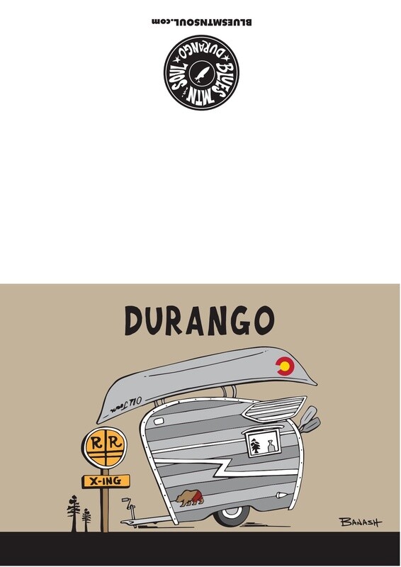TEAR DROP CAMPER DORY DGO BLANK CARD