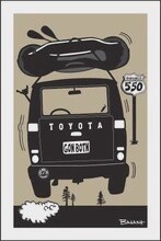 RAFT LAND CRUISER TAIL AIR | LOOSE PRINT | 2:3 RATIO | LIFESTYLE | ILLUSTRATION