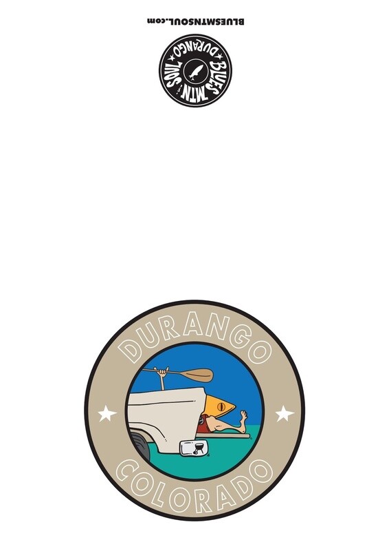 TAILGATE KAYAK GREM (ROUND) DURANGO CO BLANK CARD