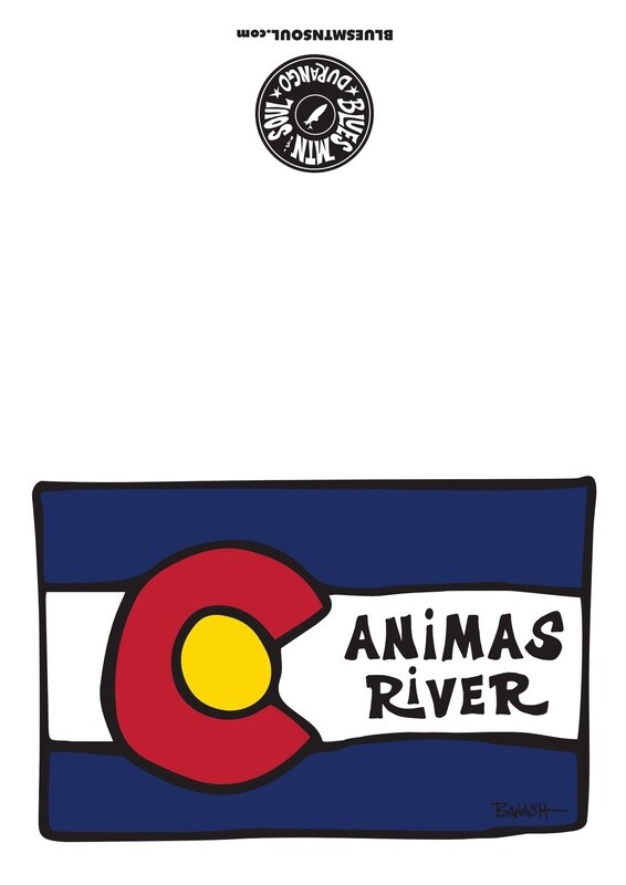 LOOSE CO FLAG &quot;ANIMAS RIVER&quot; BLANK CARD