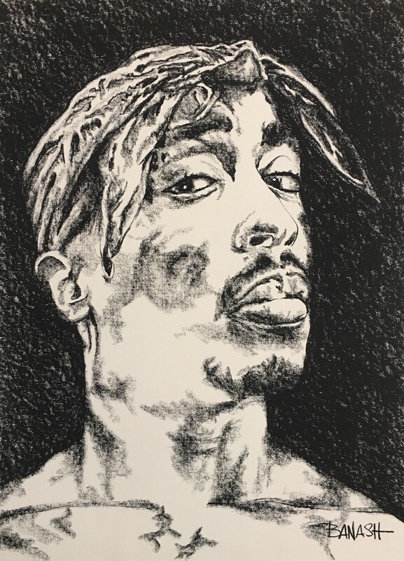 HIP HOP . RAP NO. 3 | LOOSE PRINT | CHARCOAL | 3:4 RATIO