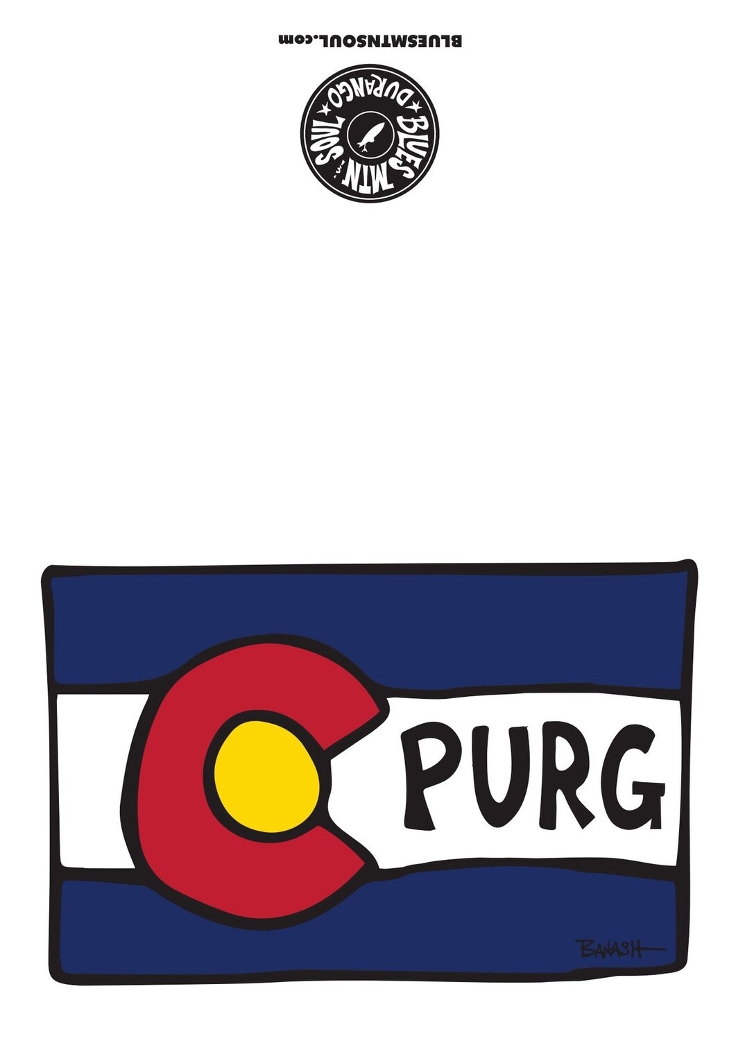 LOOSE CO FLAG &quot;PURG&quot; BLANK CARD