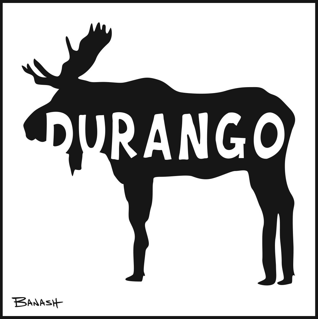 DURANGO MOOSE | CANVAS | 1:1 RATIO | LIFESTYLE | ILLUSTRATION, Size: 12x12