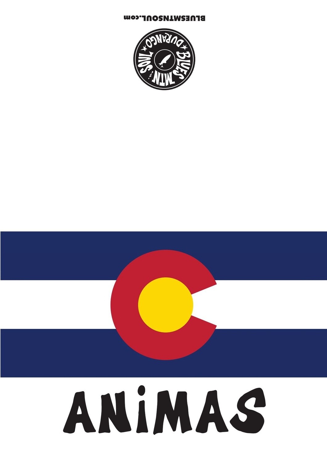 CO FLAG ANIMAS BLANK CARD