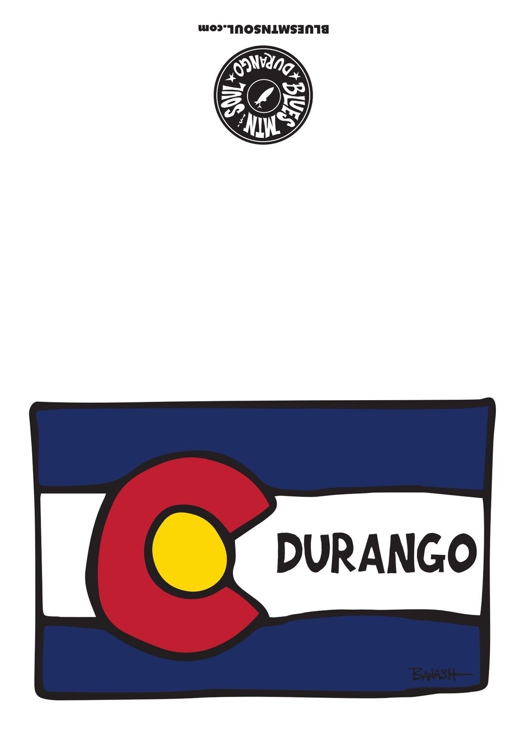 LOOSE CO FLAG &quot;DURANGO&quot; BLANK CARD