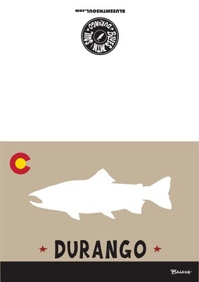 TROUT DGO CO LOGO BLANK CARD