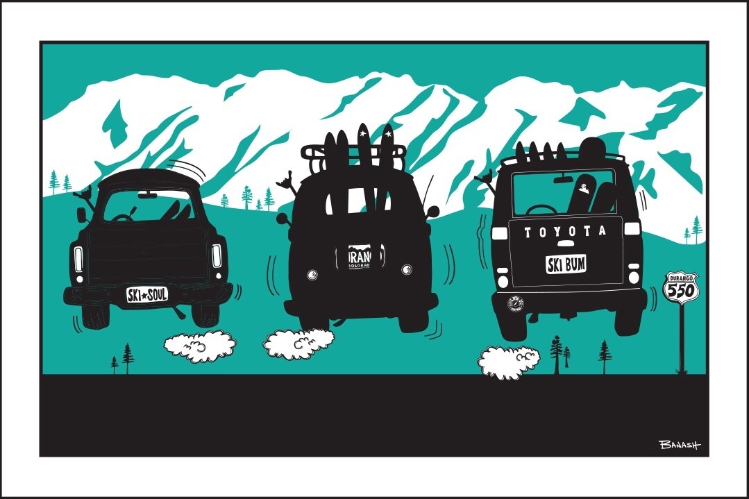 DURANGO OPENING DAY LAND CRUISER | CANVAS | 2:3 RATIO | LIFESTYLE | ILLUSTRATION, Size: 4x6