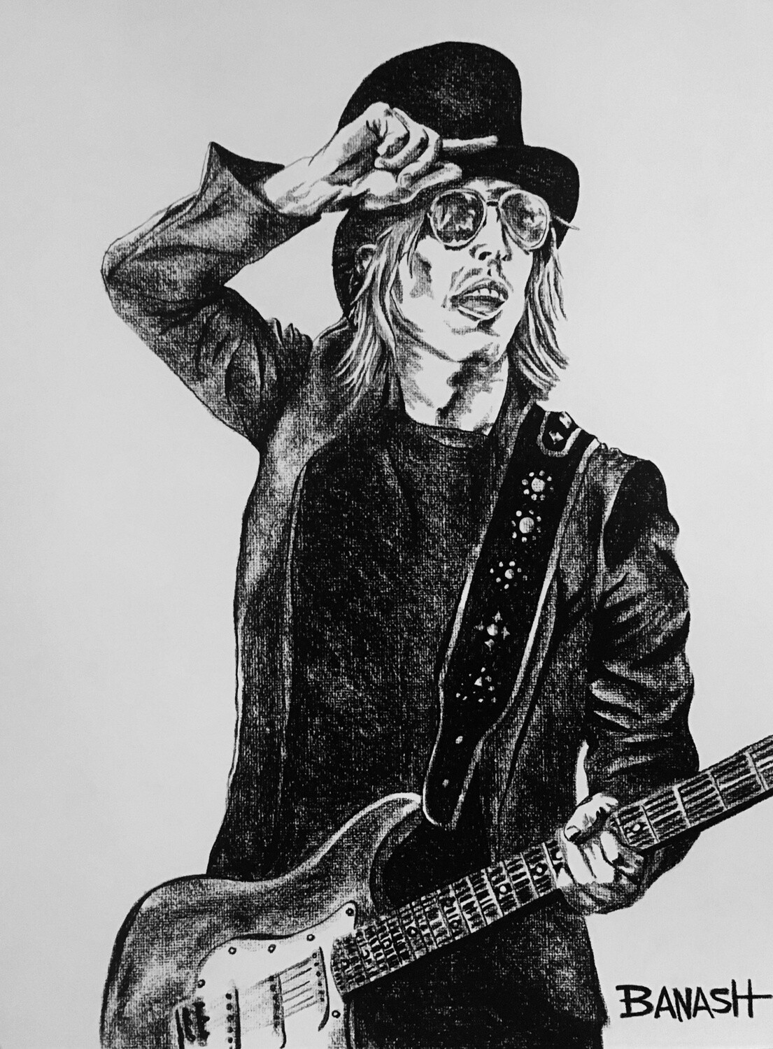 ROCK N&#39; ROLL NO. 6 | LOOSE PRINT | CHARCOAL | 3:4 RATIO | 2:3 RATIO