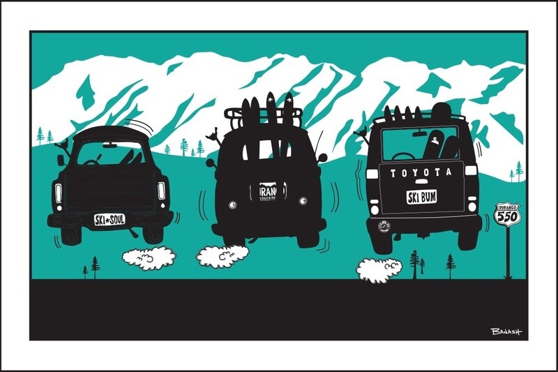DURANGO OPENING DAY LAND CRUISER | LOOSE PRINT | 2:3 RATIO | LIFESTYLE | ILLUSTRATION