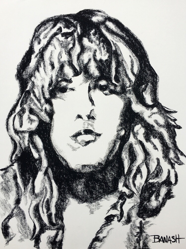 ROCK N&#39; ROLL NO. 21 | LOOSE PRINT | CHARCOAL | 3:4 RATIO