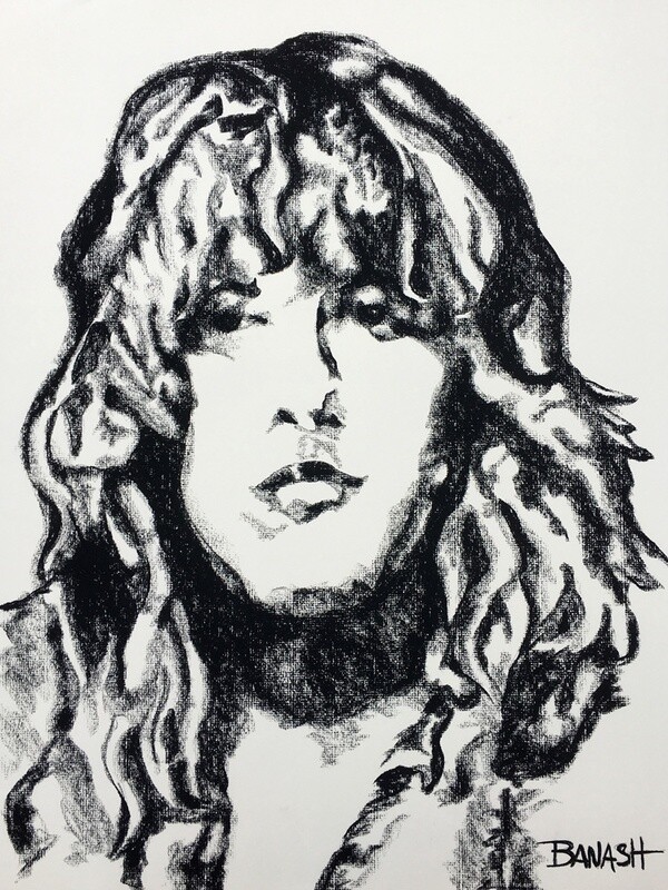 ROCK N&#39; ROLL NO. 21 | LOOSE PRINT | CHARCOAL | 3:4 RATIO