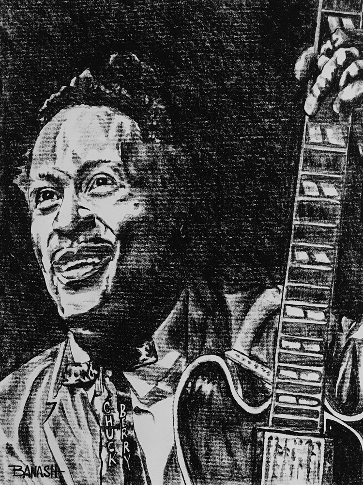 ELECTRIC BLUES NO. 17 | CANVAS | CHARCOAL | 3:4 RATIO