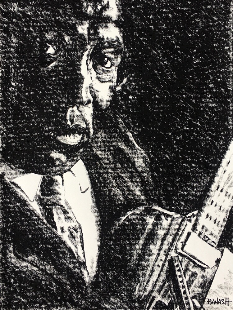 DELTA BLUES NO. 10 | LOOSE PRINT | CHARCOAL | 3:4 RATIO