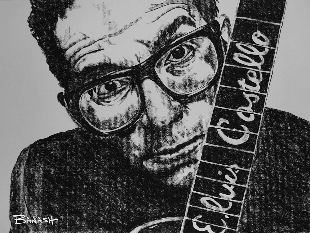 ROCK N&#39; ROLL NO. 17 | LOOSE PRINT | CHARCOAL | 3:4 RATIO