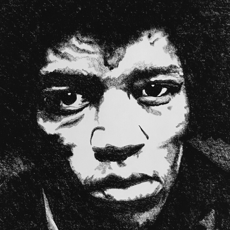 ELECTRIC BLUES NO. 11 | CANVAS | CHARCOAL | 3:4 RATIO