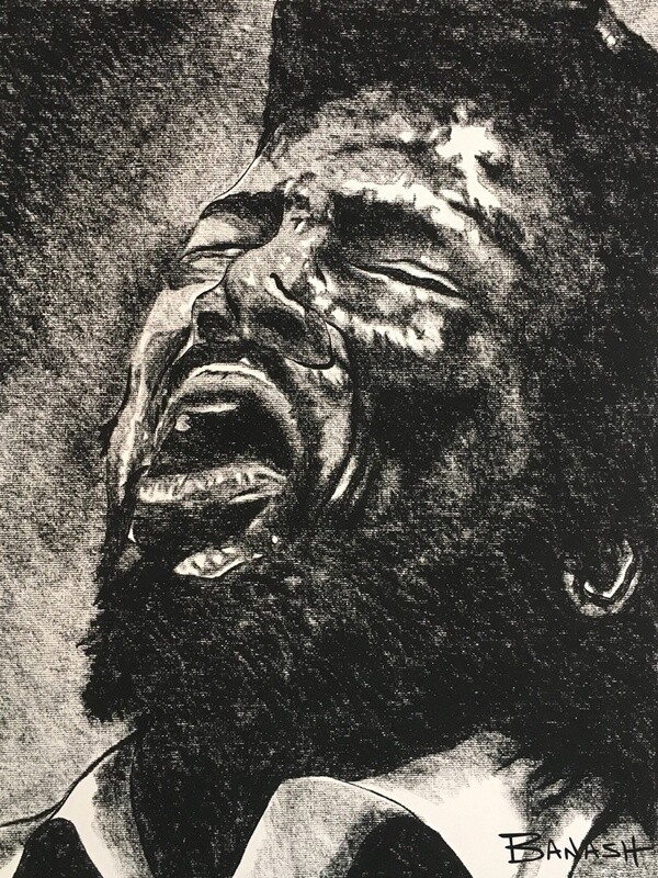 ELECTRIC BLUES NO. 5 | CANVAS | CHARCOAL | 3:4 RATIO