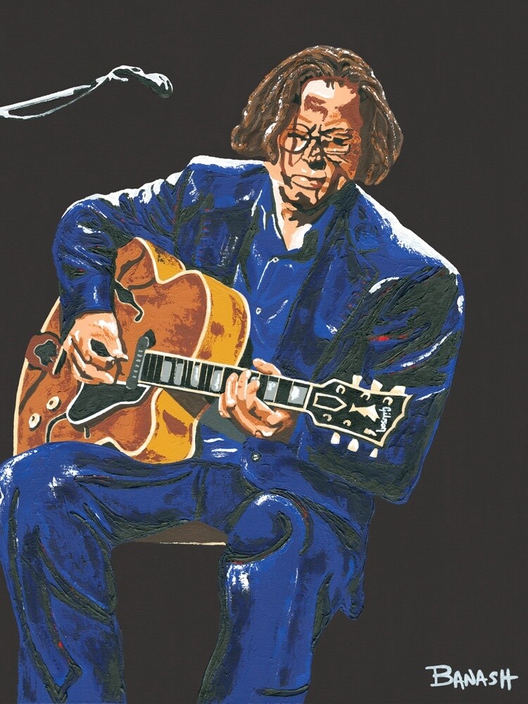 ERIC CLAPTON LAYIN IT DOWN | LOOSE PRINT | BLUES | ELECTRIC BLUES | 3:4 RATIO | ACRYLIC PAINTING