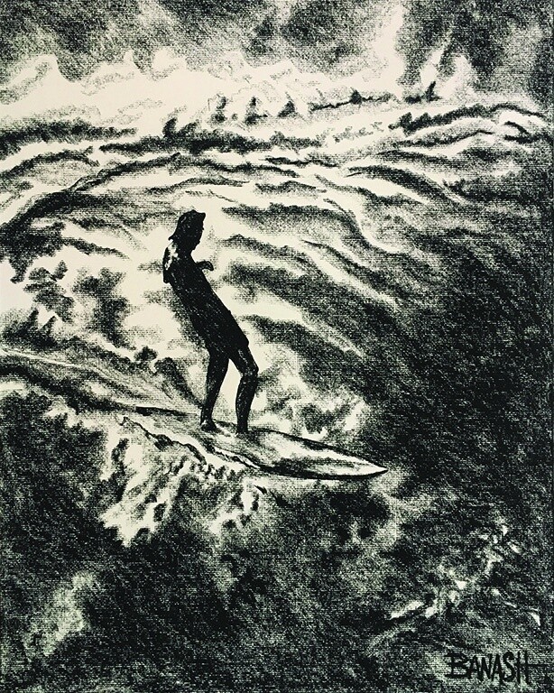 HAWAII SOUL | CANVAS | 3:4 RATIO | CHARCOAL | PIONEERS OF SURF, Size: 6x8