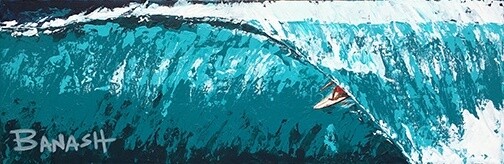 TUCK RIGHT | LOOSE PRINT | PIONEERS OF SURF | ACRYLIC PAINTING | 1:3 RATIO