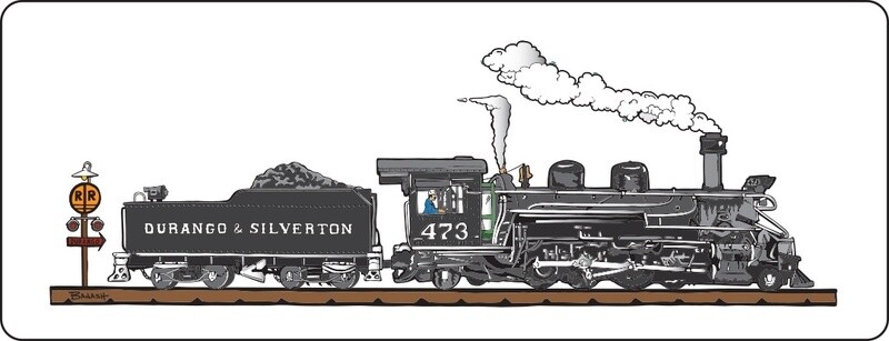 D&amp;SNG LOCOMOTIVE 473 TENDER | STICKER